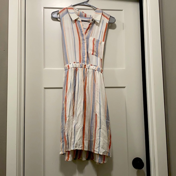 Striped Olive and Oak Dress - Picture 1 of 2